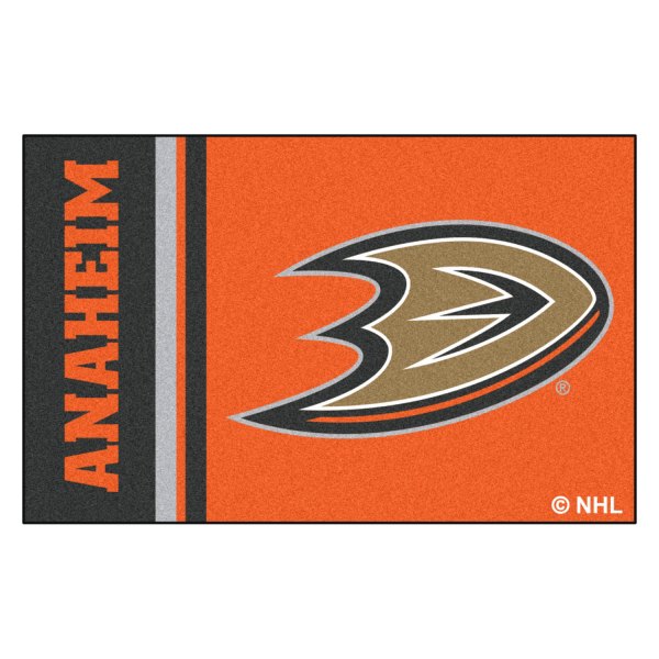 FanMats® - Anaheim Ducks 19" x 30" Nylon Face Uniform Starter Mat with "Duck Foot" Logo & Wordmark