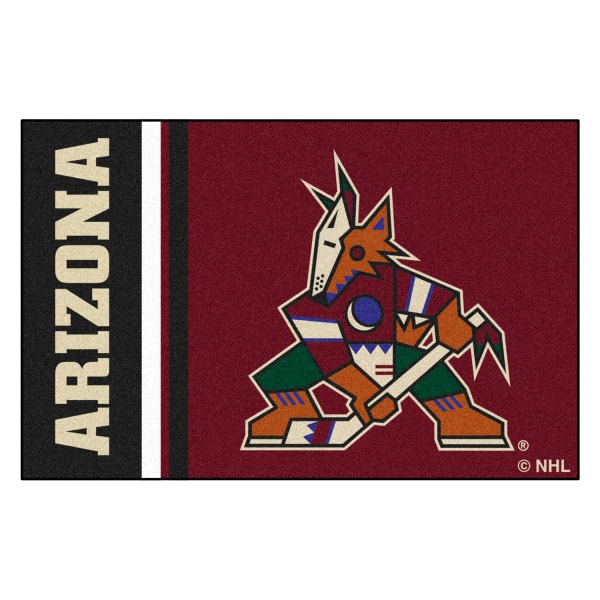 FanMats® - Arizona Coyotes 19" x 30" Nylon Face Uniform Starter Mat with Alternative Logo & Wordmark