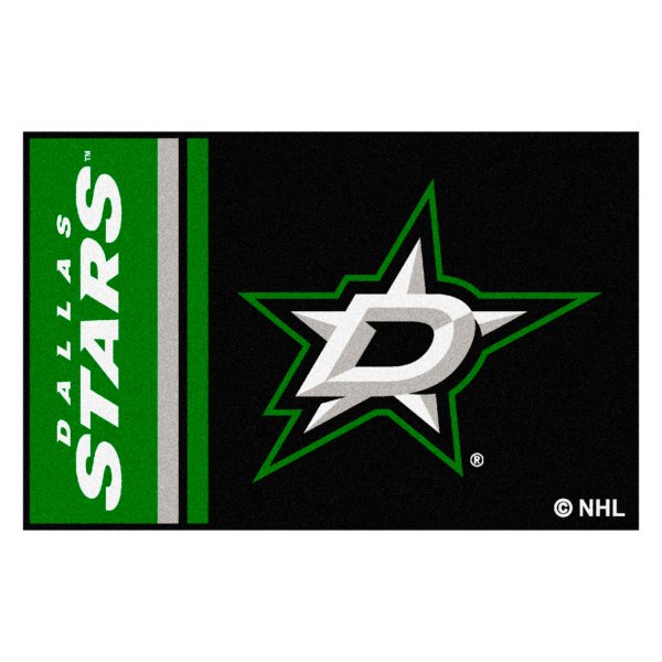 FanMats® - Dallas Stars 19" x 30" Nylon Face Uniform Starter Mat with "D Star" Logo & Wordmark