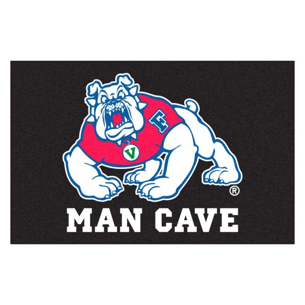 FanMats® - Fresno State University 19" x 30" Black Nylon Face Man Cave Starter Mat