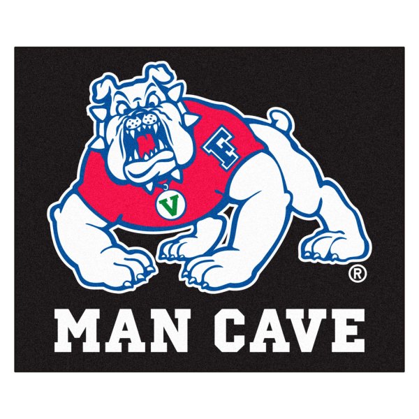 FanMats® - Fresno State University 60" x 96" Black Nylon Face Man Cave Ulti-Mat