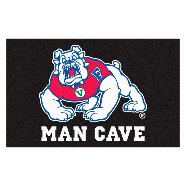 FanMats® - Fresno State University 59.5" x 71" Black Nylon Face Man Cave Tailgater Mat
