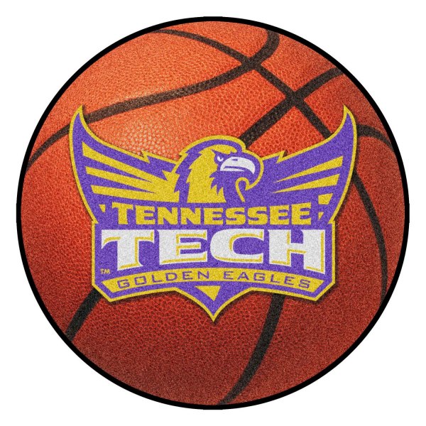 FanMats® - Tennessee Technological University 27" Dia Nylon Face Basketball Ball Floor Mat with "TTU Bird" Logo