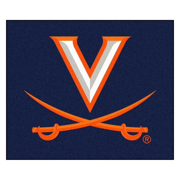 FanMats® - University of Virginia 59.5" x 71" Nylon Face Tailgater Mat with "V with Swords" Logo