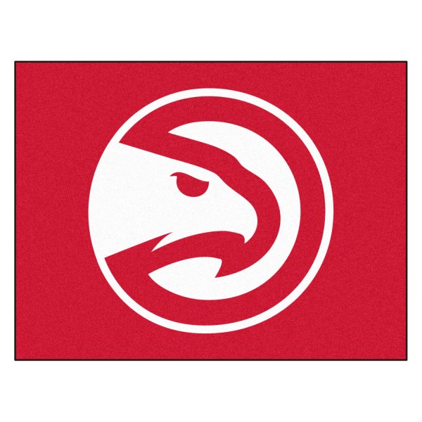 FanMats® - Atlanta Hawks 33.75" x 42.5" Nylon Face All-Star Floor Mat with "Hawk" Primary Icon