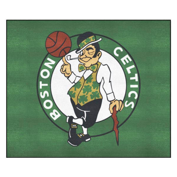 FanMats® - Boston Celtics 59.5" x 71" Nylon Face Tailgater Mat with "Clover & Celtics" Logo