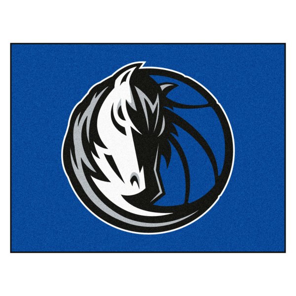 FanMats® - Dallas Mavericks 33.75" x 42.5" Nylon Face All-Star Floor Mat with "Maverick & Basketball" Logo