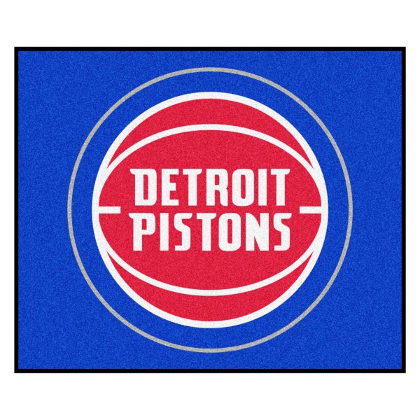 FanMats® - Detroit Pistons 59.5" x 71" Nylon Face Tailgater Mat with "Basketball with Wordmark" Logo
