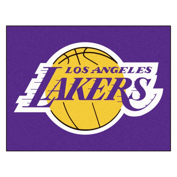 FanMats® - Los Angeles Lakers 33.75" x 42.5" Nylon Face All-Star Floor Mat with "Lakers Primary" Logo