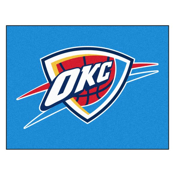 FanMats® - Oklahoma City Thunder 33.75" x 42.5" Nylon Face All-Star Floor Mat with "OKC Icon" Primary Logo