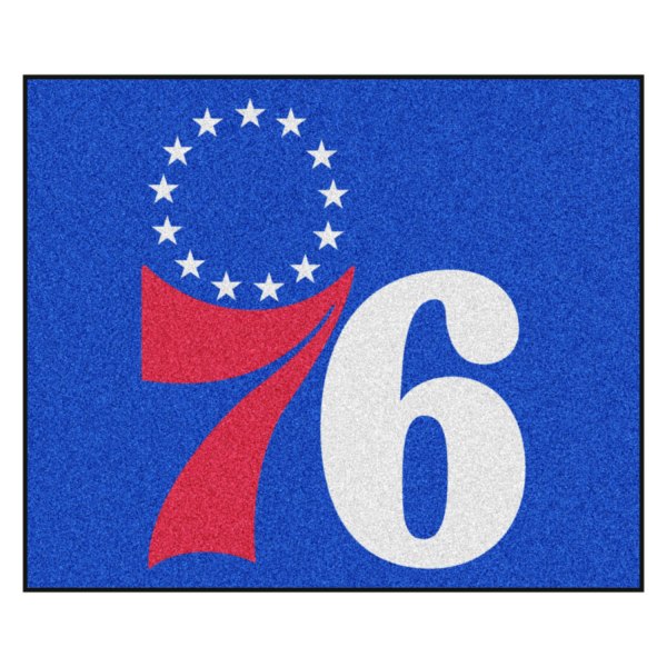 FanMats® - Philadelphia 76ers 59.5" x 71" Nylon Face Tailgater Mat with "76 & Stars" Primary Logo