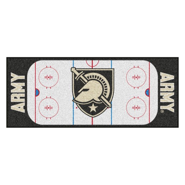 FanMats® - U.S. Military Academy 30" x 72" Nylon Face Hockey Rink Runner Mat with "Shield with Armour" Primary Logo