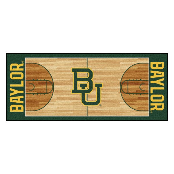 FanMats® - Baylor University 30" x 72" Nylon Face Basketball Court Runner Mat with "BU" Logo