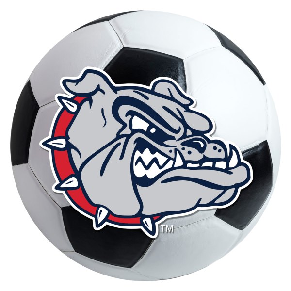FanMats® - Gonzaga University 27" Dia Nylon Face Soccer Ball Floor Mat with "GU with Bulldog" Logo