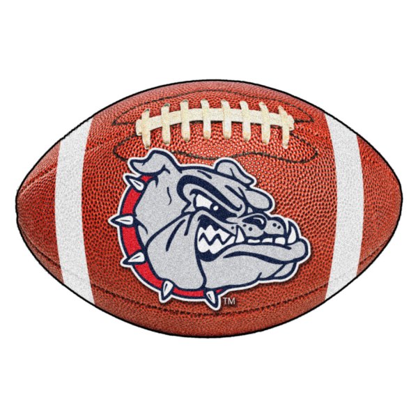 FanMats® - Gonzaga University 20.5" x 32.5" Nylon Face Football Ball Floor Mat with "Bulldog" Logo