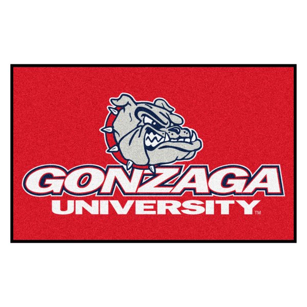 FanMats® - Gonzaga University 60" x 96" Nylon Face Ulti-Mat with "Bulldog with Wordmark" Logo