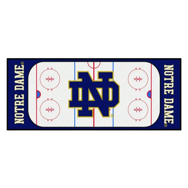 FanMats® - Notre Dame 30" x 72" Nylon Face Hockey Rink Runner Mat with "ND" Logo
