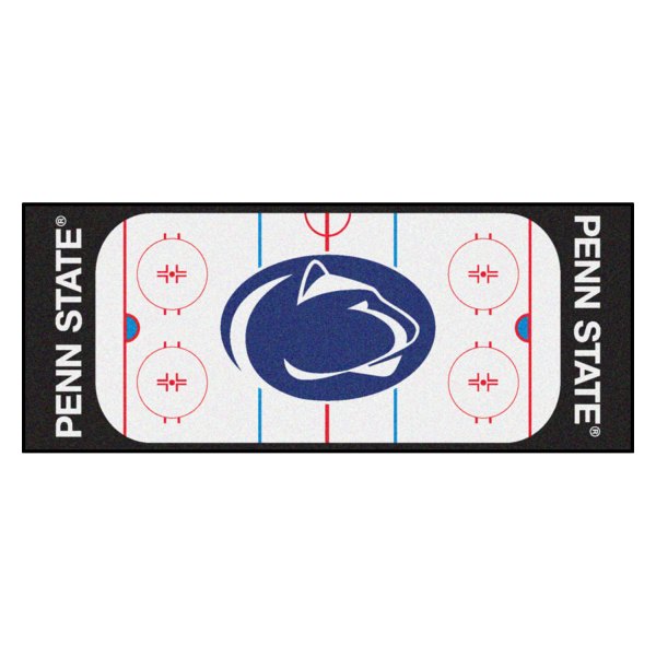 FanMats® - Penn State University 30" x 72" Nylon Face Hockey Rink Runner Mat with "Nittany Lion" Logo