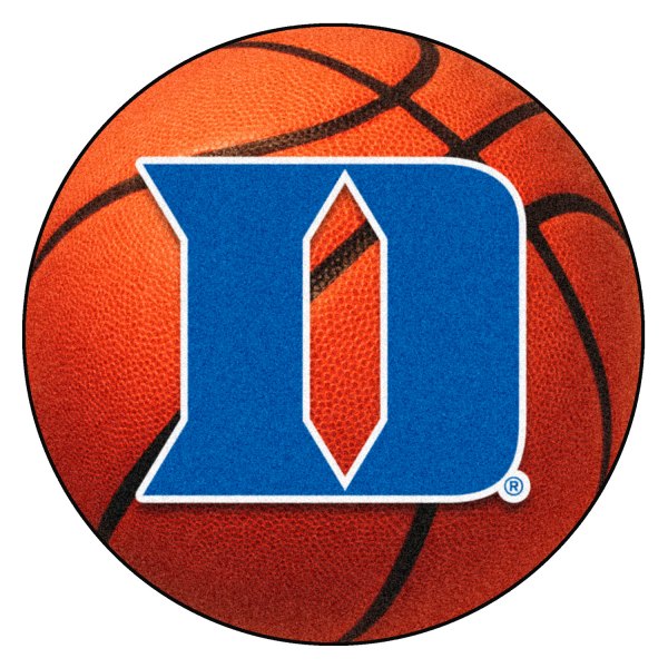 FanMats® - Duke University 27" Dia Nylon Face Basketball Ball Floor Mat with "D" Logo