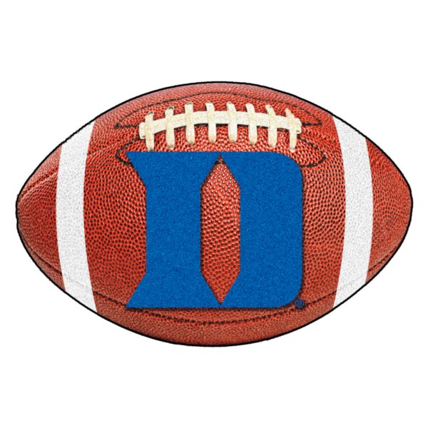 FanMats® - Duke University 20.5" x 32.5" Nylon Face Football Ball Floor Mat with "D" Logo