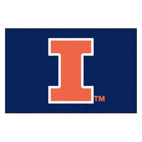 FanMats® - University of Illinois 19" x 30" Nylon Face Starter Mat with "I" Logo