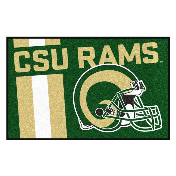 FanMats® - Colorado State University 19" x 30" Nylon Face Uniform Starter Mat with "Ram" Logo