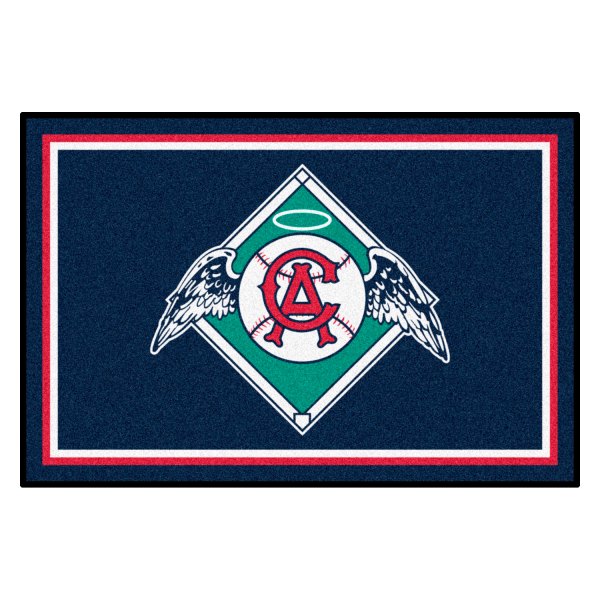 FanMats® - Cooperstown Retro Collection 1966 California Angels 48" x 72" Nylon Face Ultra Plush Floor Rug