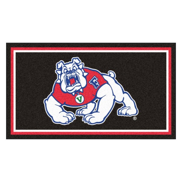 FanMats® - Fresno State University 36" x 60" Nylon Face Plush Floor Rug with "Bulldog" Logo
