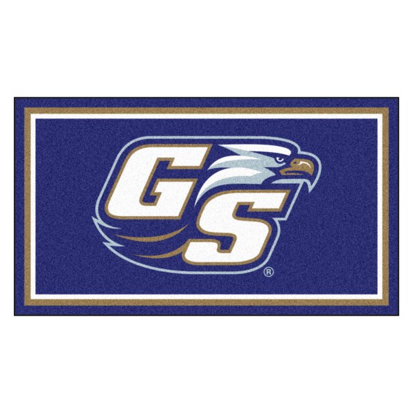FanMats® - Georgia Southern University 36" x 60" Nylon Face Plush Floor Rug with "Eagle & GS" Logo