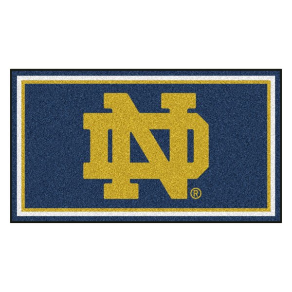 FanMats® - Notre Dame 36" x 60" Nylon Face Plush Floor Rug with "ND" Logo