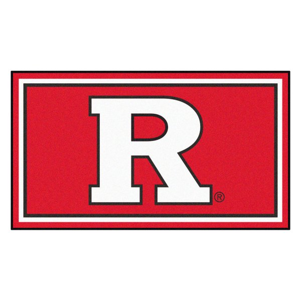 FanMats® - Rutgers University 36" x 60" Nylon Face Plush Floor Rug with "R" Logo