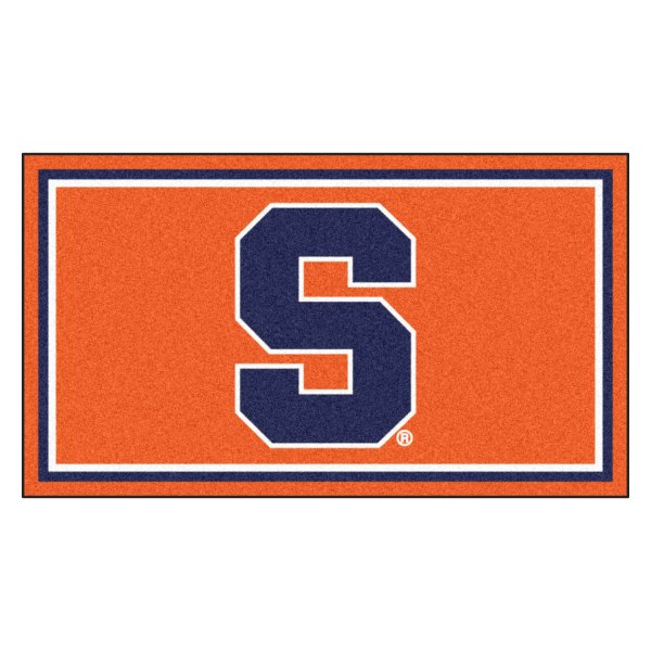 FanMats® - Syracuse University 36" x 60" Nylon Face Plush Floor Rug with "S" Logo