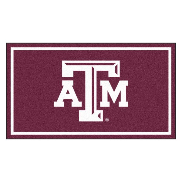 FanMats® - Texas A&M University 36" x 60" Nylon Face Plush Floor Rug with "ATM" Logo