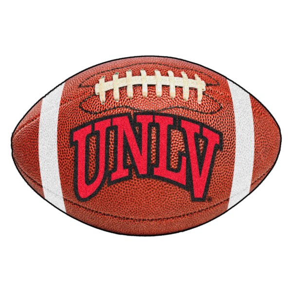 FanMats® - UNLV (Las Vegas) 20.5" x 32.5" Nylon Face Football Ball Floor Mat with "UNLV" Logo