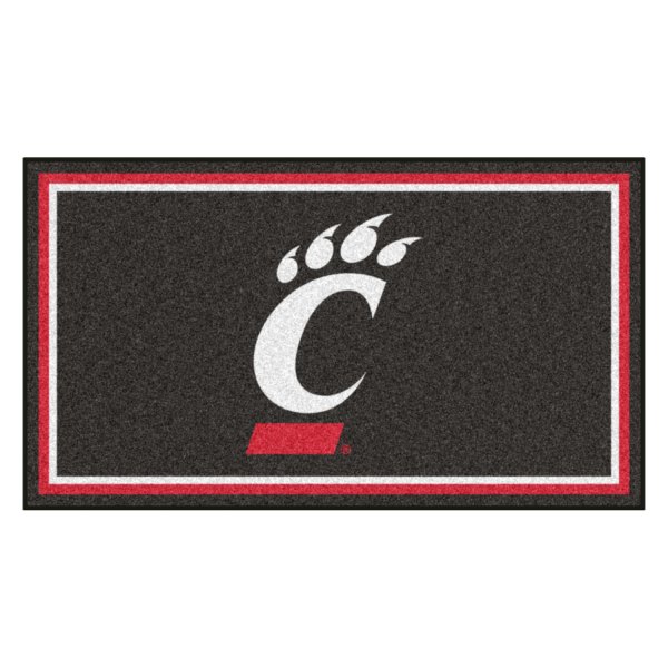 FanMats® - University of Cincinnati 36" x 60" Nylon Face Plush Floor Rug with "C Bear Claw" Logo