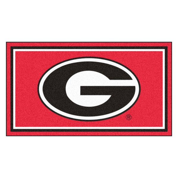 FanMats® - University of Georgia 36" x 60" Nylon Face Plush Floor Rug with "G" Logo