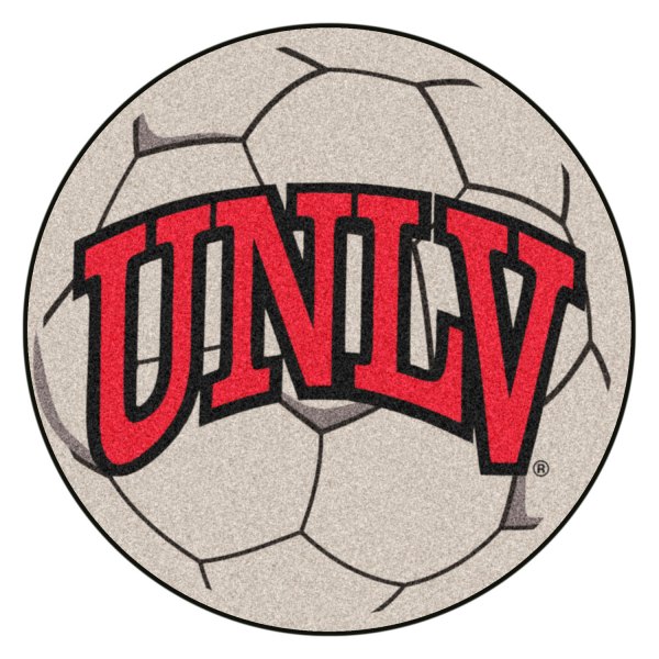 FanMats® - UNLV (Las Vegas) 27" Dia Nylon Face Soccer Ball Floor Mat with "UNLV" Logo