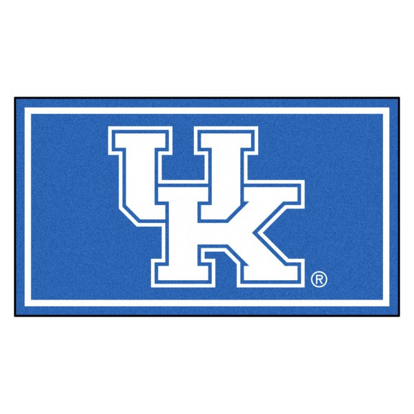 FanMats® - University of Kentucky 36" x 60" Nylon Face Plush Floor Rug with "UK" Logo