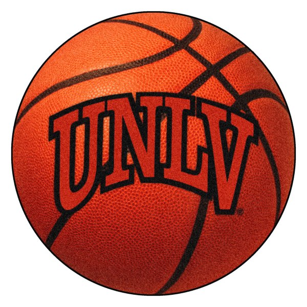 FanMats® - UNLV (Las Vegas) 27" Dia Nylon Face Basketball Ball Floor Mat with "UNLV" Logo