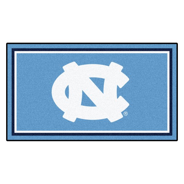 FanMats® - University of North Carolina (Chapel Hill) 36" x 60" Nylon Face Plush Floor Rug with "NC" Logo