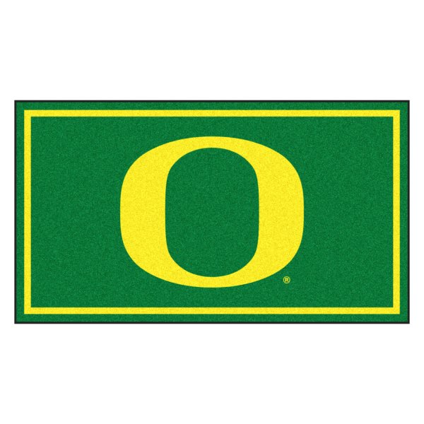 FanMats® - University of Oregon 36" x 60" Nylon Face Plush Floor Rug with "O" Logo