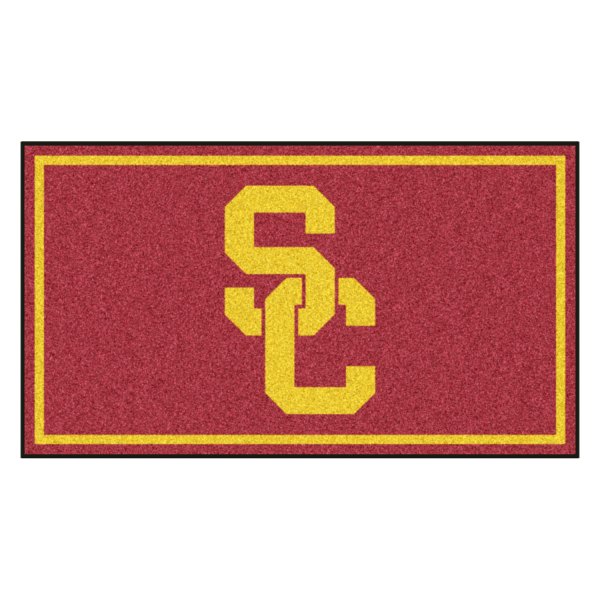 FanMats® - University of Southern California 36" x 60" Nylon Face Plush Floor Rug with "Block SC" Logo