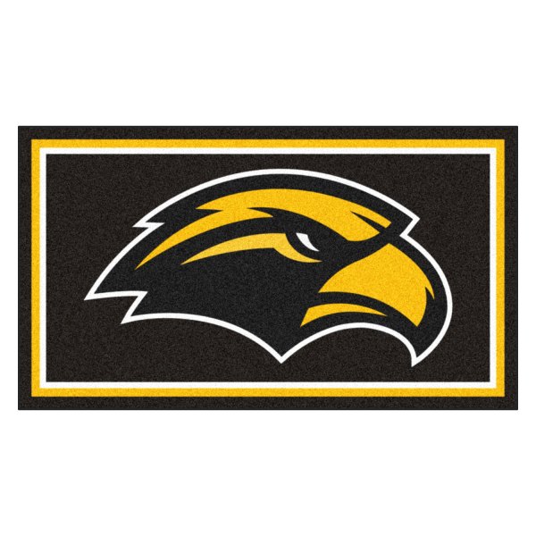 FanMats® - University of Southern Mississippi 36" x 60" Nylon Face Plush Floor Rug with "Eagle" Logo