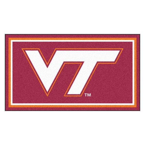 FanMats® - Virginia Tech 36" x 60" Nylon Face Plush Floor Rug with "VT" Logo