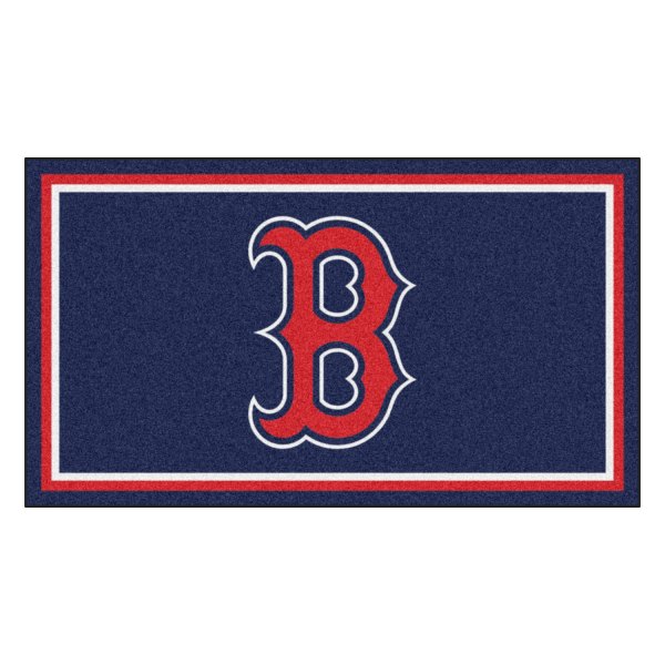FanMats® - Boston Red Sox 36" x 60" Nylon Face Plush Floor Rug with "B" Logo