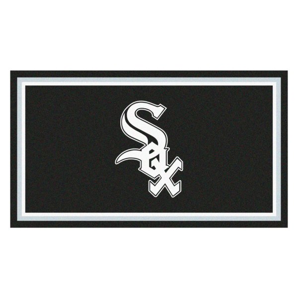 FanMats® - Chicago White Sox 36" x 60" Nylon Face Plush Floor Rug with "Sox" Primary Logo