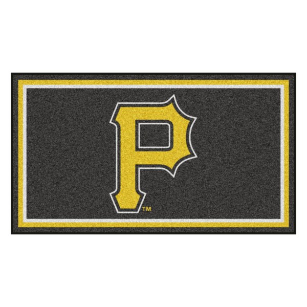FanMats® - Pittsburgh Pirates 36" x 60" Nylon Face Plush Floor Rug with "P" Logo