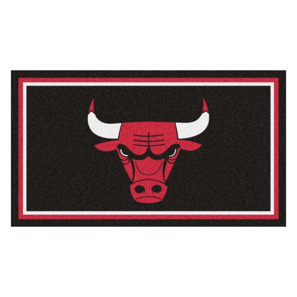 FanMats® - Chicago Bulls 36" x 60" Nylon Face Plush Floor Rug with "Bull" Logo