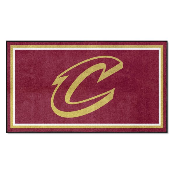 FanMats® - Cleveland Cavaliers 36" x 60" Nylon Face Plush Floor Rug with "C with Sword" Logo