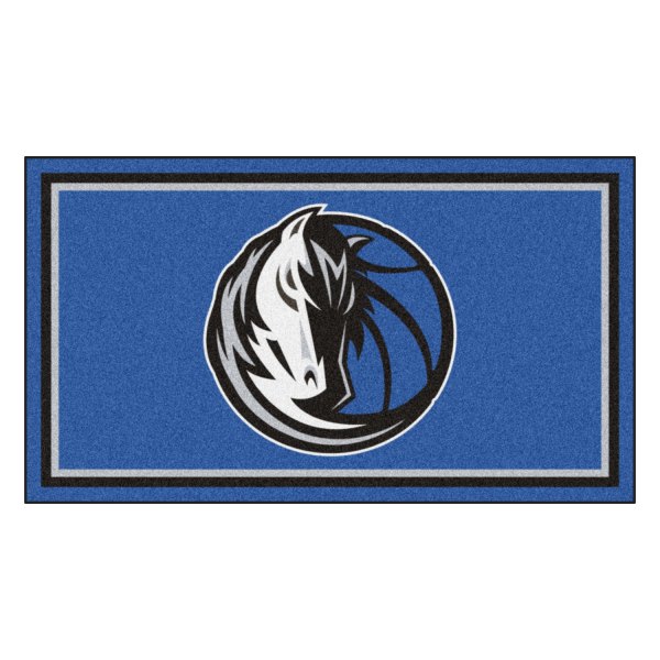 FanMats® - Dallas Mavericks 36" x 60" Nylon Face Plush Floor Rug with "Maverick & Basketball" Logo